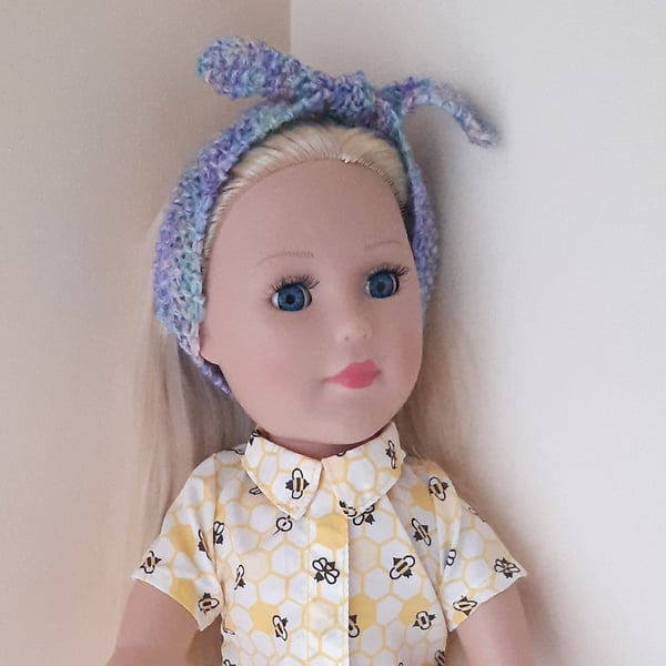 KNITTING PATTERN PDF Sail Away Headband for Doll