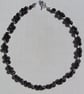 Red Garnet Gemstone Beaded Statement Necklace "Burgundy Sprite" - Image 7