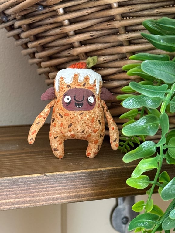 Carrot Cake Brownie Art Doll