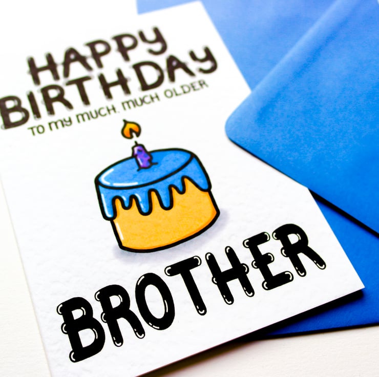Inspirational Dumbass Funny Birthday Card For Brother - Greeting Cards