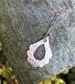 Handmade Fine Silver 999 Textured Pendant – Unique Silver Necklace - Image 8