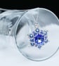 Crystal Rivoli Pendant in Deep Sapphire
