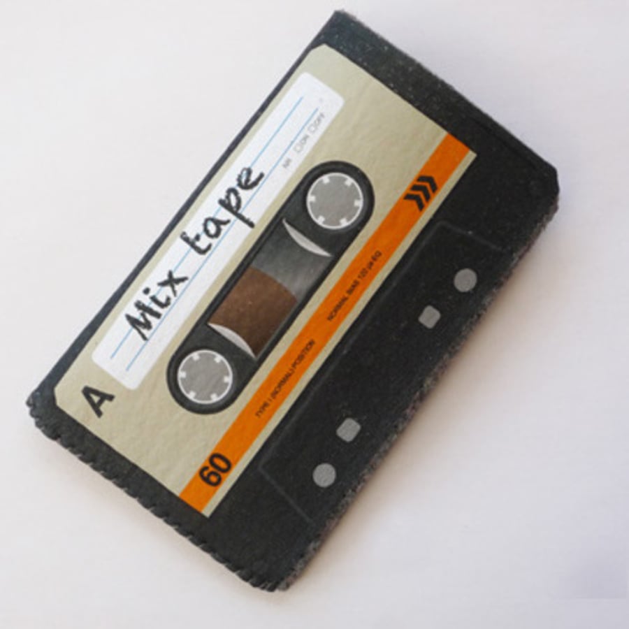 Orange Cassette Tape iPhone Case