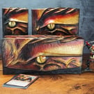 Metallic Red and Gold Card Game Storage Box for MTG, Pokemon and other TCG 