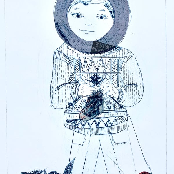 Humber Keel Sailor and Cat