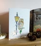 Tawny owl and Lamp Post Christmas Card - Image 2