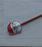 embroidered santa face pencil topper complete with pencil - Image 3