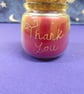 Hand Engraved "Thank you" Soy Wax Candle - Image 4