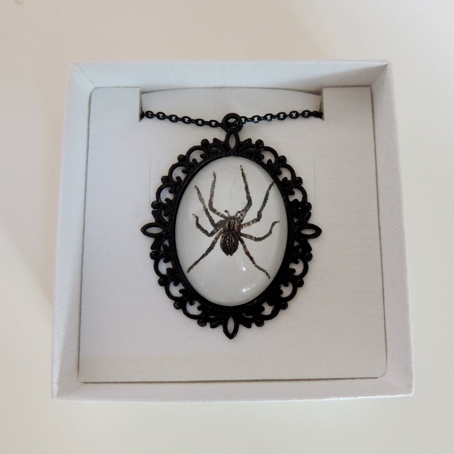 Halloween Spider Pendant Necklace