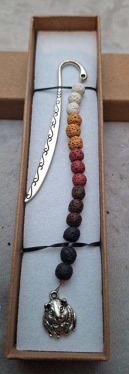Guinea pig charm hook bookmark