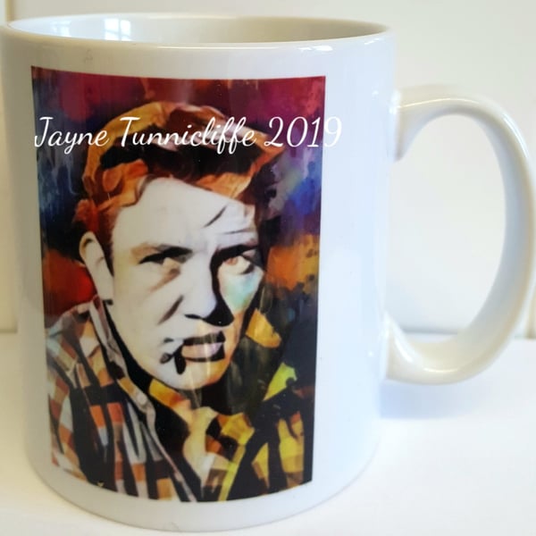 Albert Finney mug - Dont let the ........ grind you down