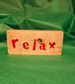 Handcrafted wooden Word block