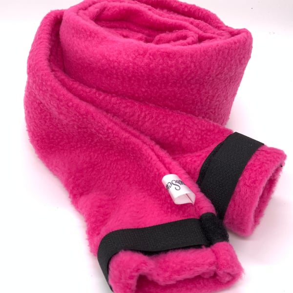 Hot Pink CPAP Hose Cover Fleece Fabric, Quiet, Comfortable Reduce Rainout 