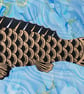 Koi Carp Linocut Print - Image 3