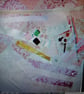 Vintage pink and cream slow stitching kit  - Image 4