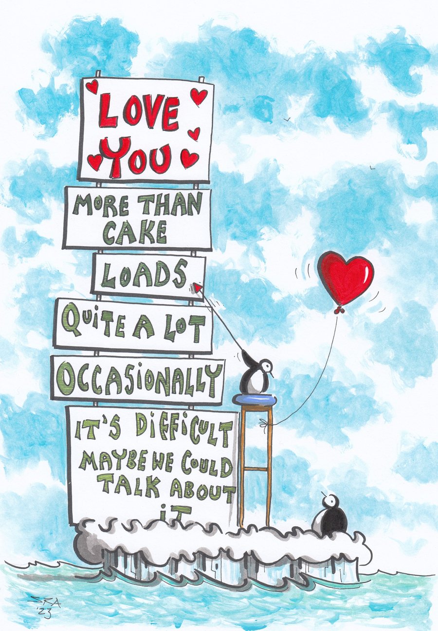 'More Than Cake' an A4 sized original artwork