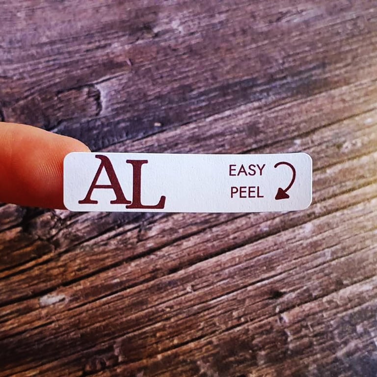 Custom Easy Peel Removable Greeting Card Catch Stickers