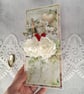 Luxury Handmade Wedding Card. Romantic 3D Wedding Card in Kraft Window Box(G) - Image 4