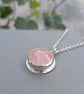 Sterling Silver Rose Quartz Statement Gemstone Necklace - JBJ2080 - Image 1