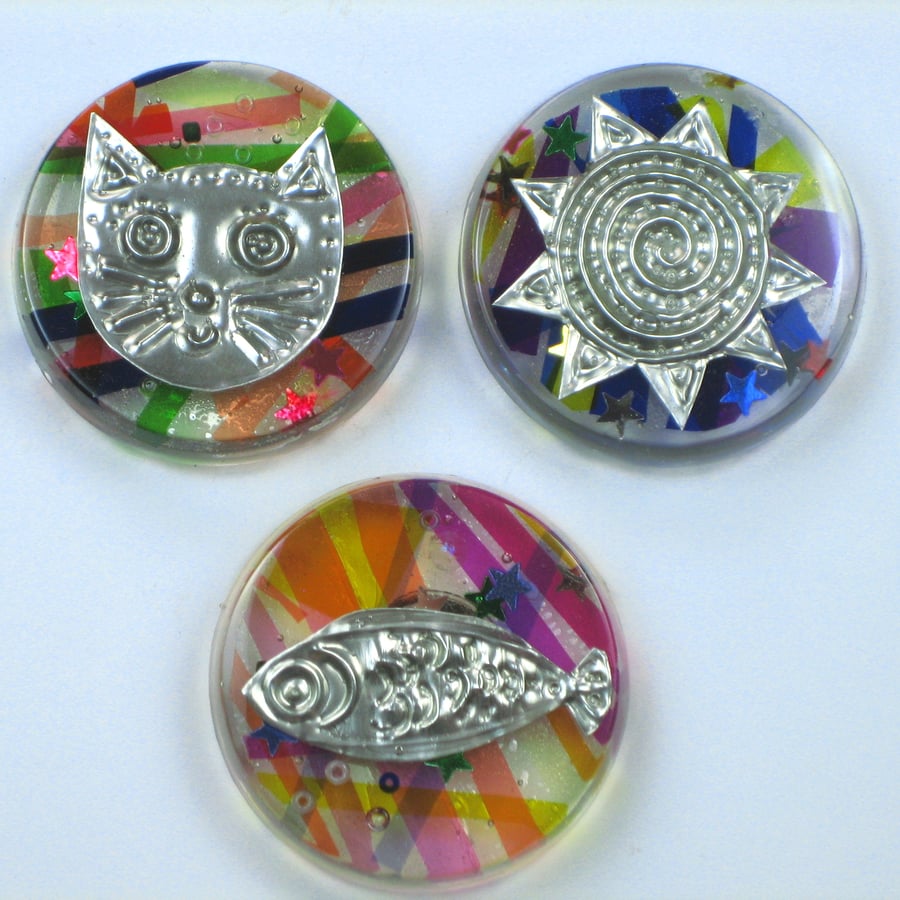 Sale! Happy Cat Magnet Set, Fridge Magnets