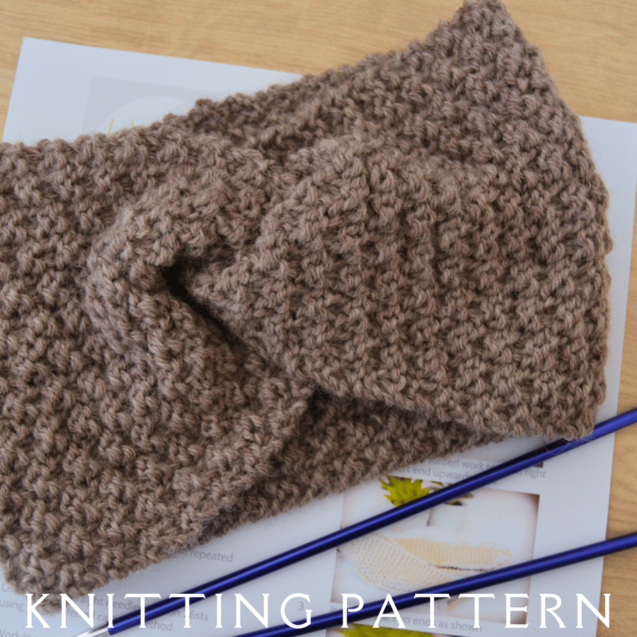 Headband Knitting Pattern The Callie Headband PDF PATTERN ONLY