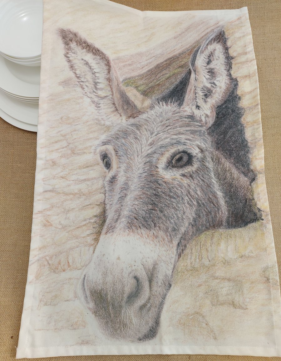 Tea Towel  - donkey
