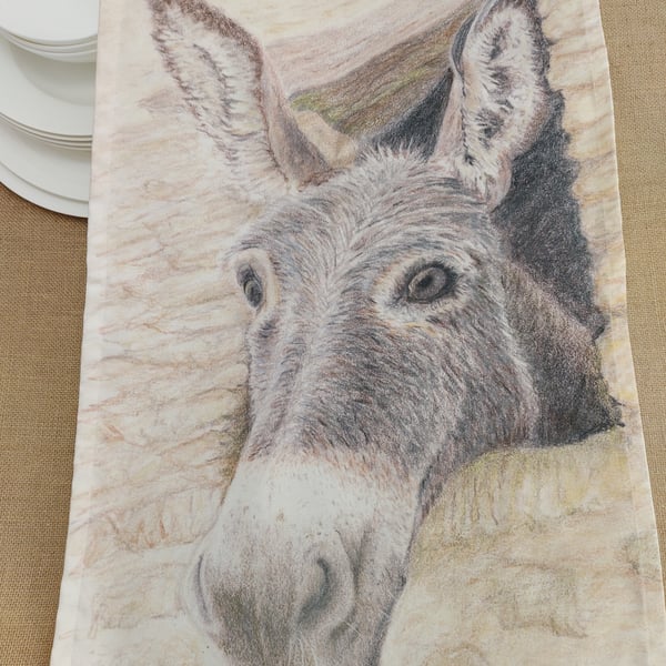 Tea Towel  - donkey