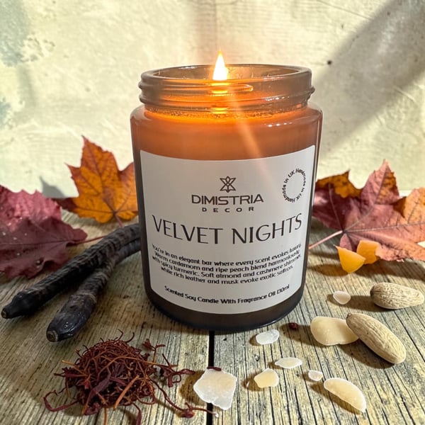Soy Scented Candle Velvet Nights