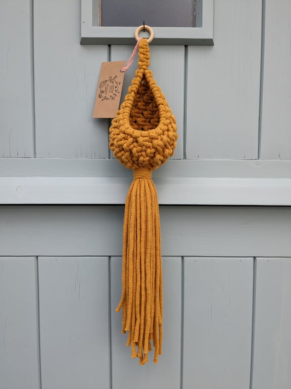  Eco Cotton Macramé Hanging Basket Plant Pot Holder