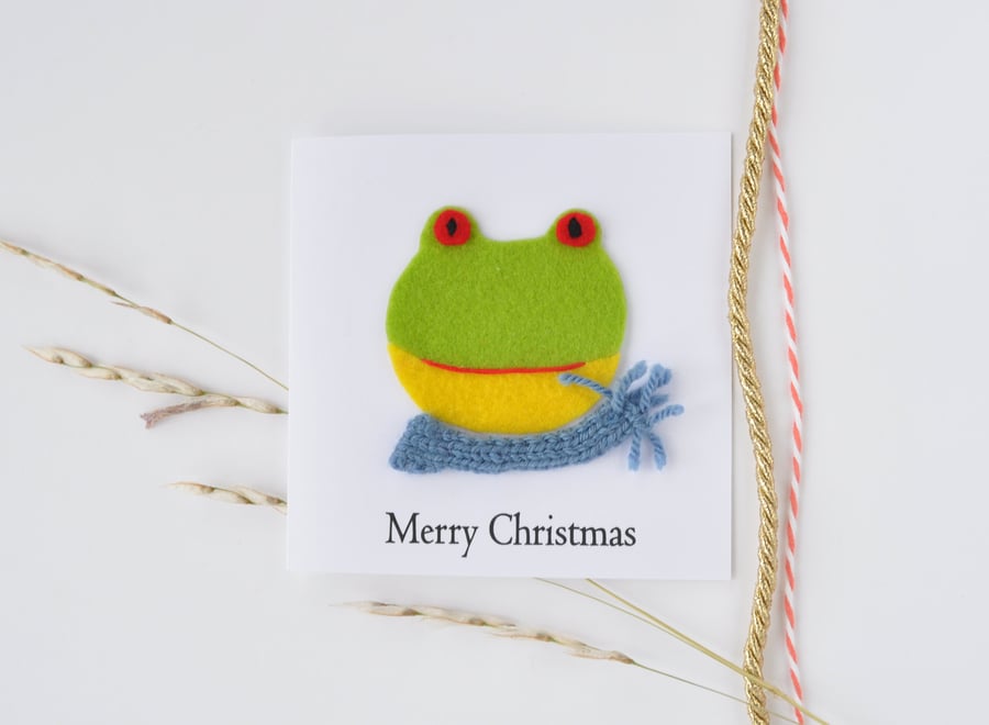 Frog Christmas card