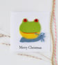 Frog Christmas greeting card - Image 1