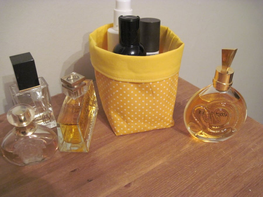 Yellow Fabric Storage Box