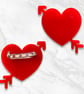 Heart with arrow brooch - Image 1