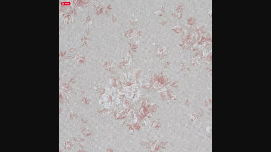 French Faded Rose Round Tablecloth  135cm  