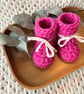 Tootsie Booties Chunky Wool Magenta