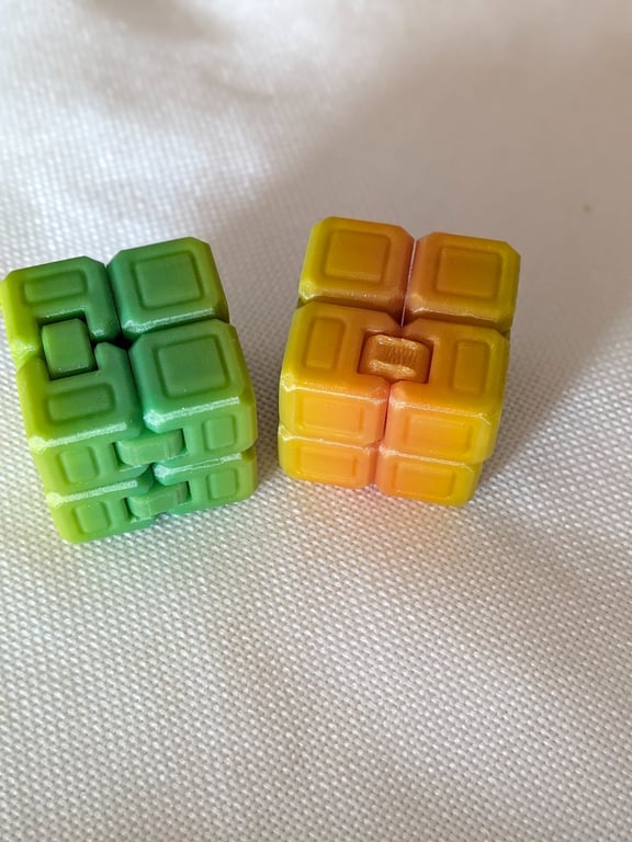3d Printed Infinity Cube Fidget, pocket sized. FREE DELIVERY