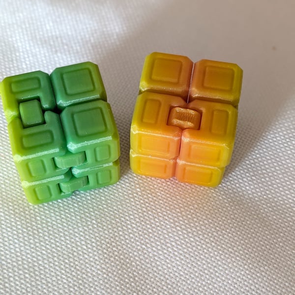 3d Printed Infinity Cube Fidget, pocket sized. FREE DELIVERY