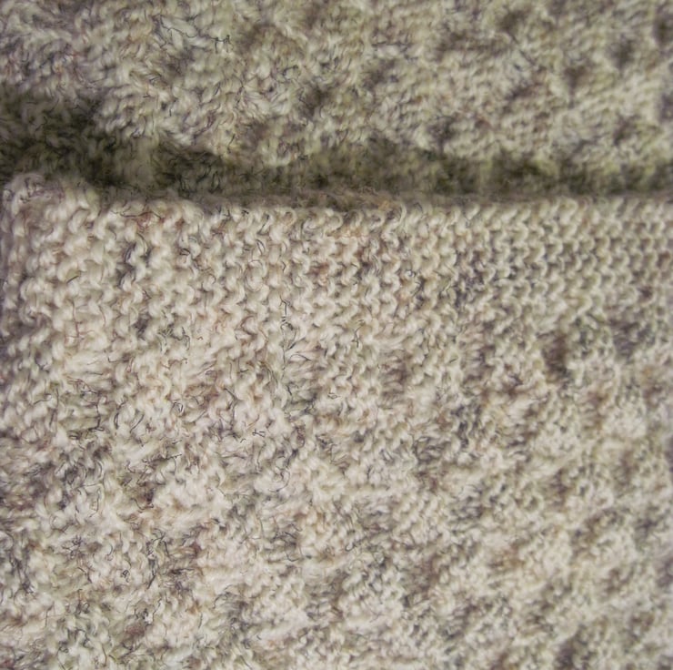 Aran Knit Basket Weave Scarf - Folksy