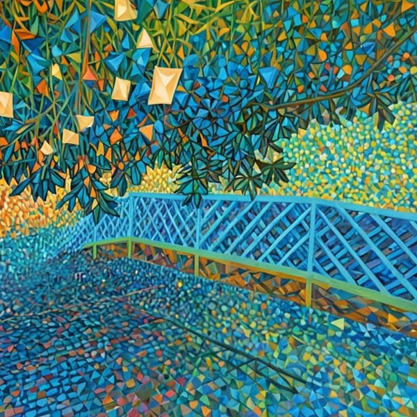 A4 Print Bridge in Water Gardens Norfolk 