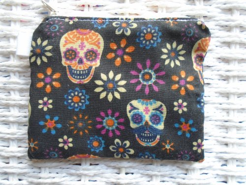 Day Of Dead Skulls Themed Coin Purse or Card Holder.