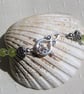 Crackled Clear Quartz & Green Peridot Gemstone Statement Beaded Necklace - Image 6