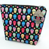 Day of the Dead large make up bag 38F