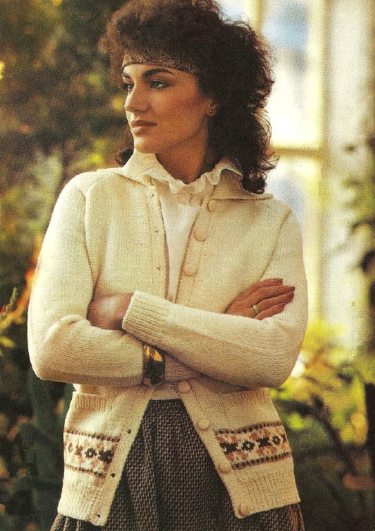 VINTAGE KNITTING PATTERN Ladies Jacket