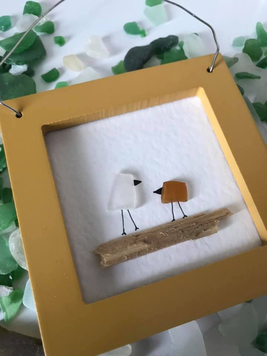 Driftwood and Sea Glass Picture