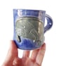 Manatee Mug - Hand Built Stoneware Pottery - Image 6