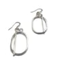 Sterling Silver Handmade Oval Hoop Earrings. Elegant & Timeless Design - Image 4
