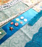 Seaside Blue - Slow Stitching kit with vintage and reclaimed textiles - Image 10