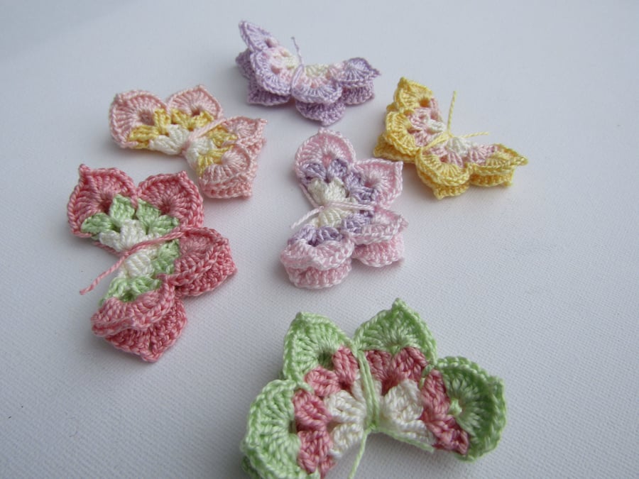 Crochet butterflies