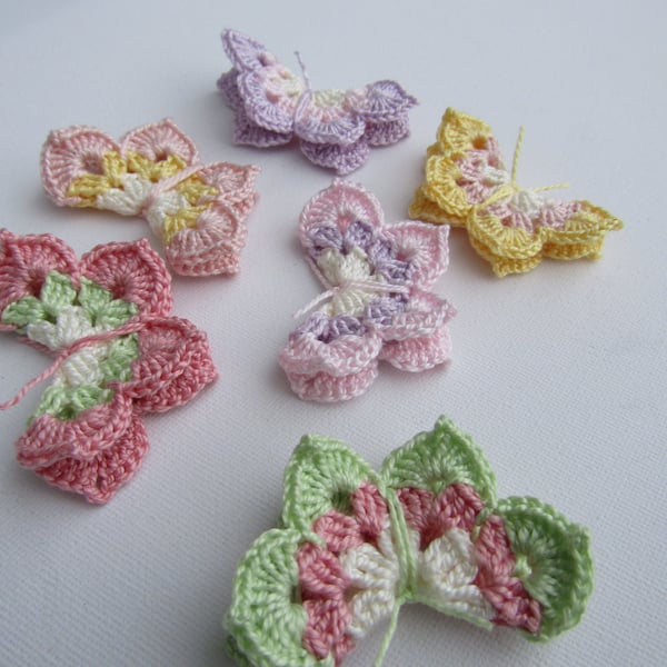 Crochet butterflies