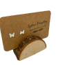 Tiny handmade silver butterfly studs, sterling silver posts & butterfly back  - Image 2